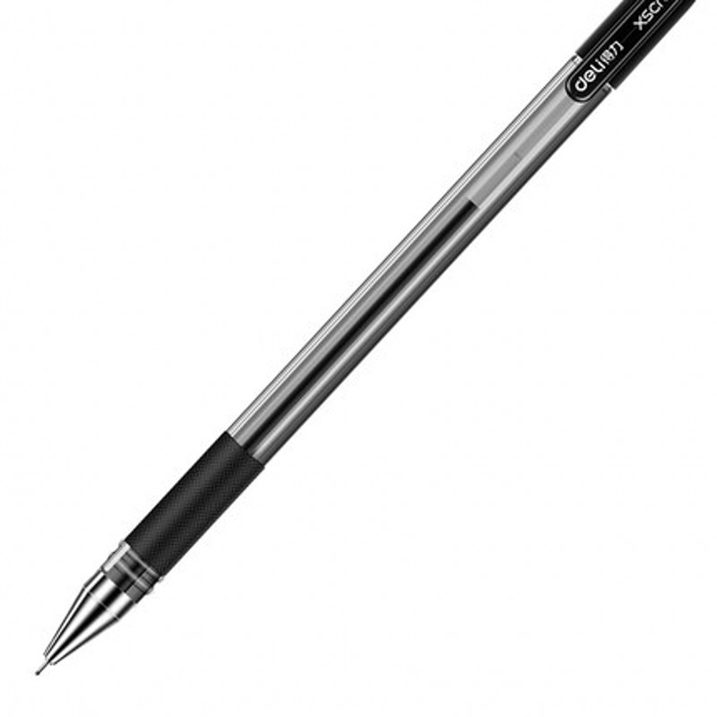 得力 S55 中性笔0.5mm 签字笔 黑色（计价单位：盒）